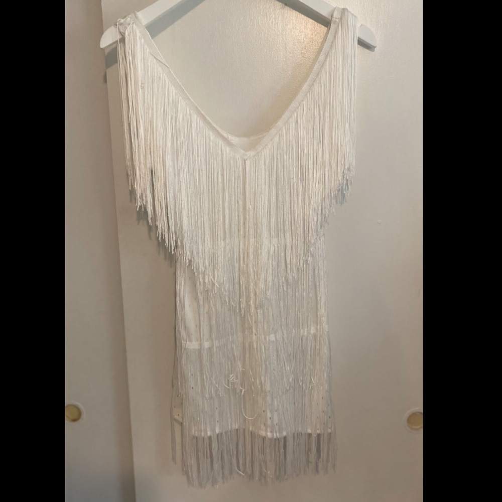 Never Worn White Fringe Dress!